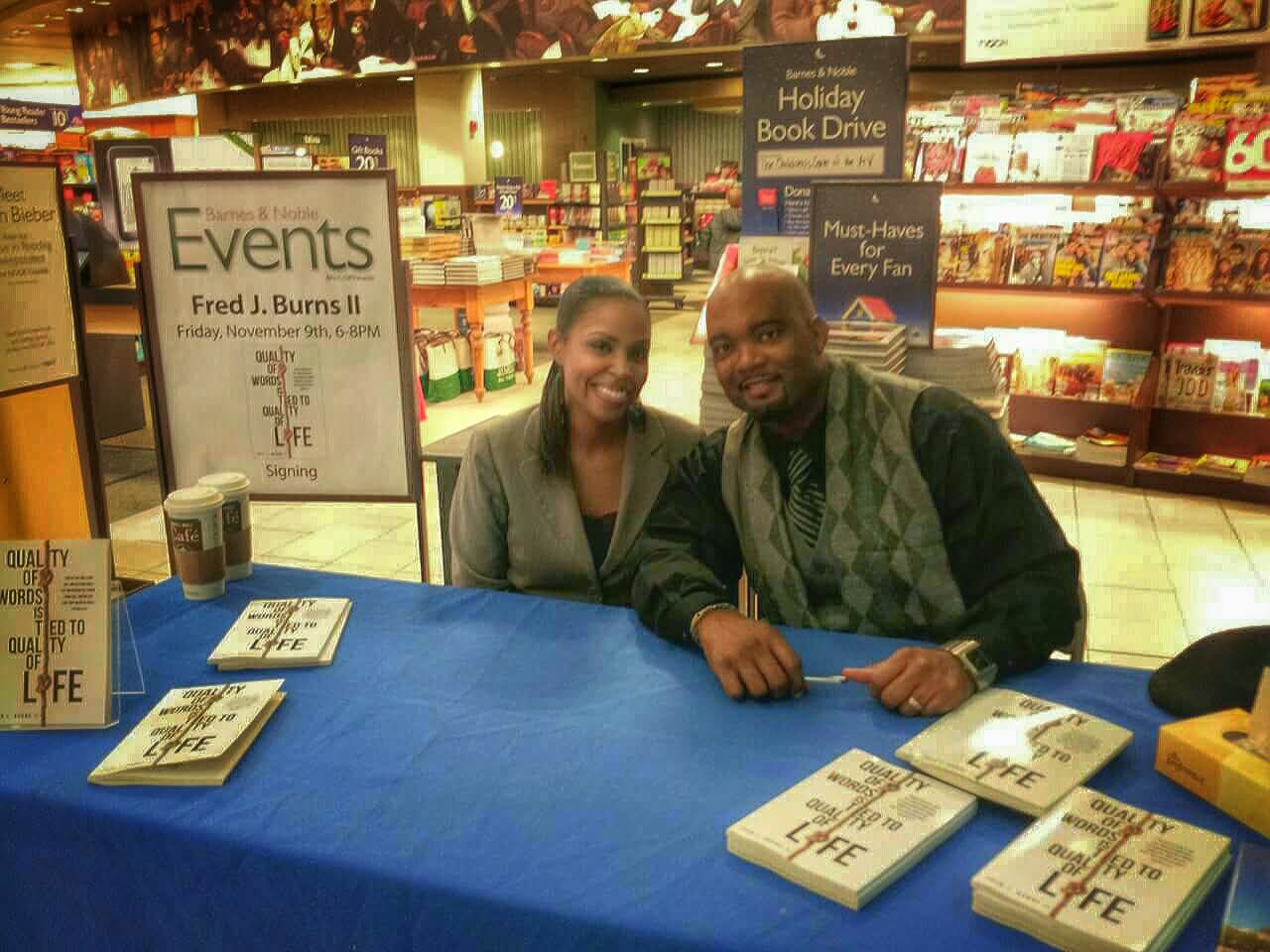 Fred B and his wife at Barnes & Noble